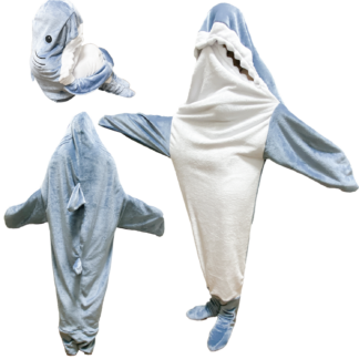 limande サメ 寝袋 サメブランケット 着る毛布 大人用 M・Lサイズ サメ着ぐるみ シャーク ブランケット 鮫の寝袋 柔らかい 防寒対策